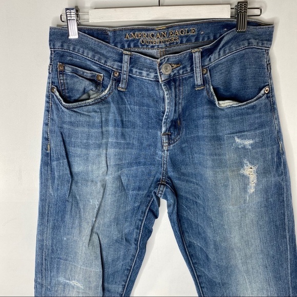 American Eagle Skinny some distressing 30/32 - Picture 4 of 10